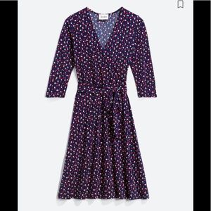 Leota Reye Faux Wrap Jersey Dress size XL